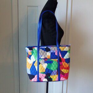 Vera Bradley Multicolor Geometric Pattern Zip Top Tote